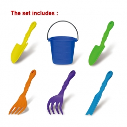 Children' s 5pcs Garden Tools with Bucket