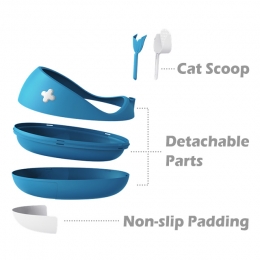 Non-Slip Whale-shape Cat Litter Box