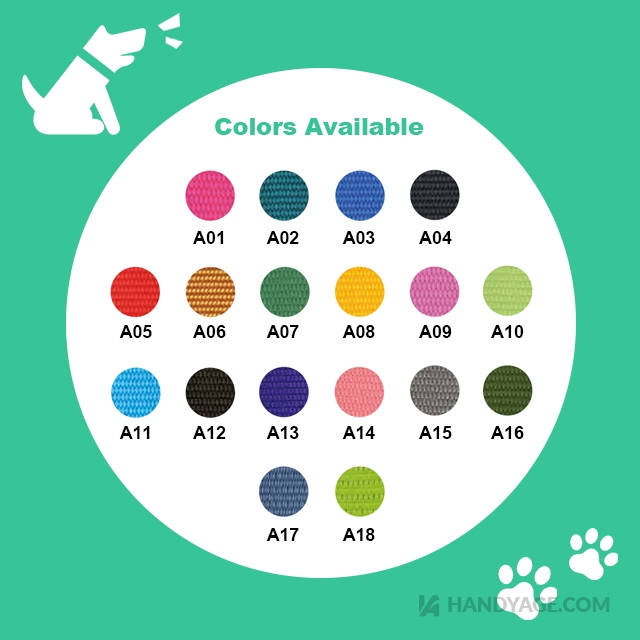 18 Colors Classic Dog Collar