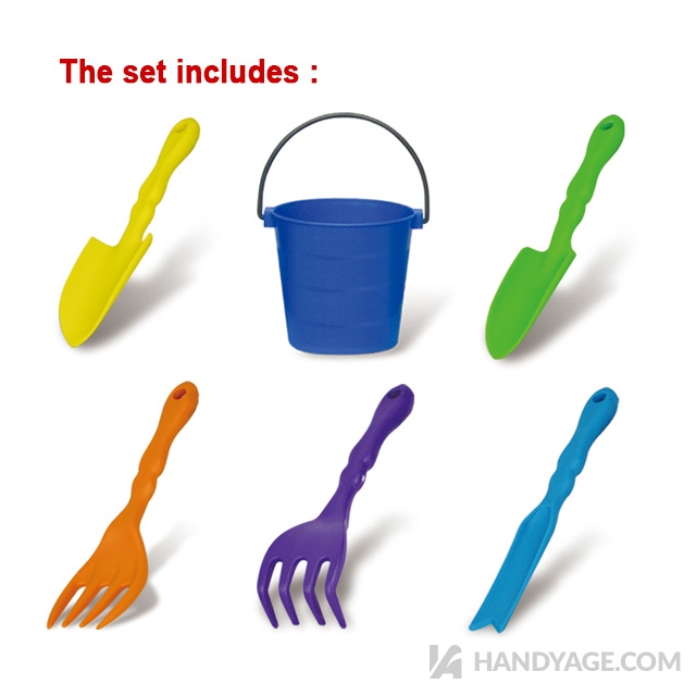 Children' s 5pcs Garden Tools with Bucket