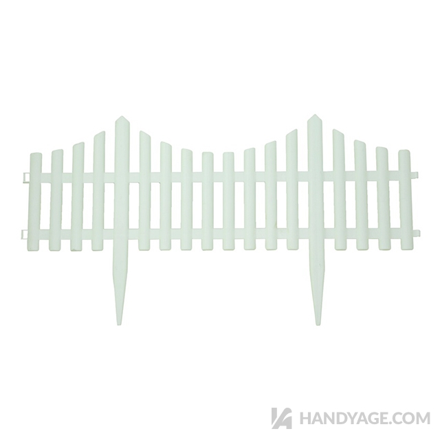 Flexible White Picket Fence