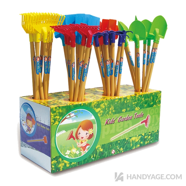 60pcs Colorful Kids' Garden Tools (with Display)