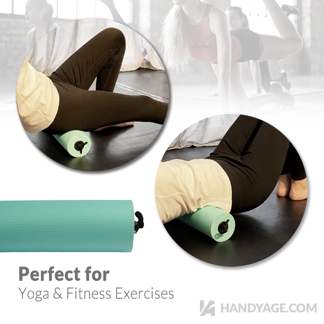 Foam Roller with Pull Rope Attachment